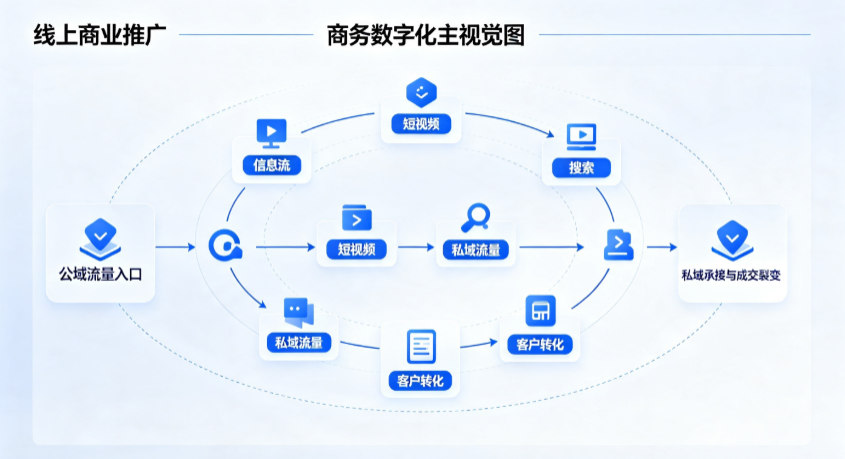 沾化县线上商业推广怎么做？全域流量闭环搭建与低成本转化实战指南